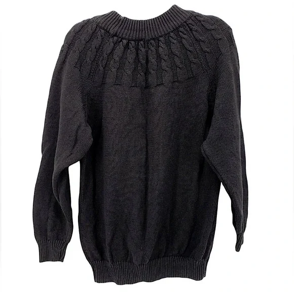 Vintage Embroidered Cable Knit Sweater Crew
Neck 80's 90's Retro Cottagecore - Picture 2 of 6